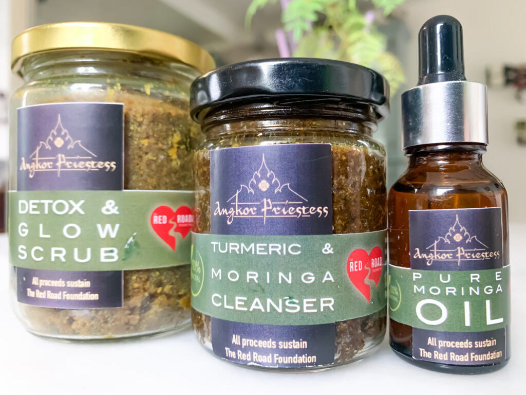 3-Step Skincare Line: Moringa, 100% Pure Honey, Galangal & Turmeric